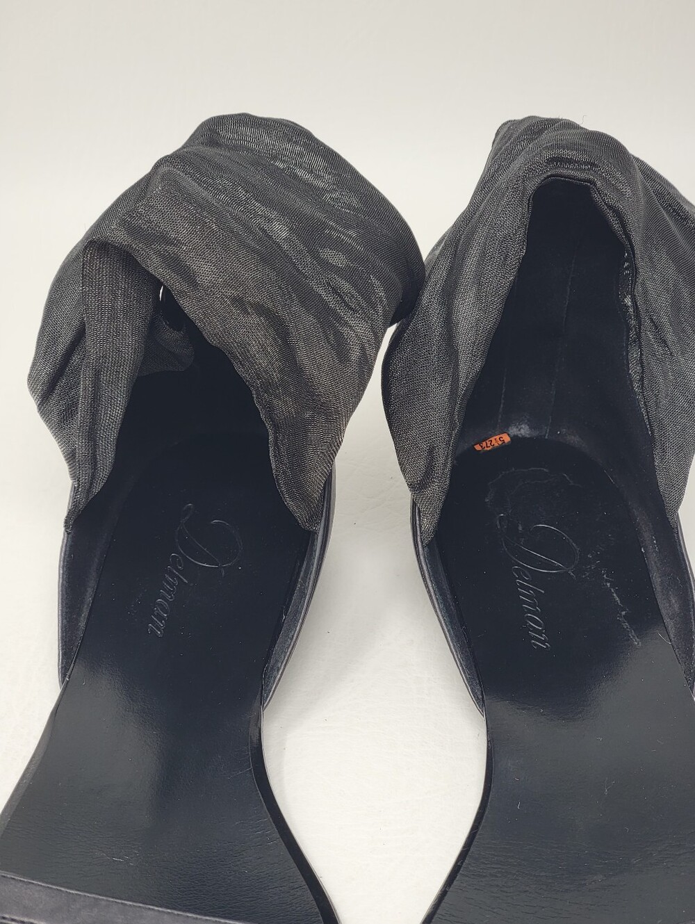 DELMAN Women's Black Sandals Leather Zipper Size 8 Pre-owned - Picture 9 of 9